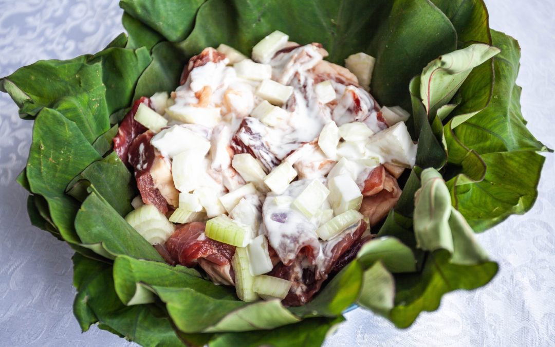 Lu (Corned Beef with Coconut Cream)